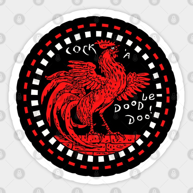 Cock A Doodle Doo Sticker by TJWDraws